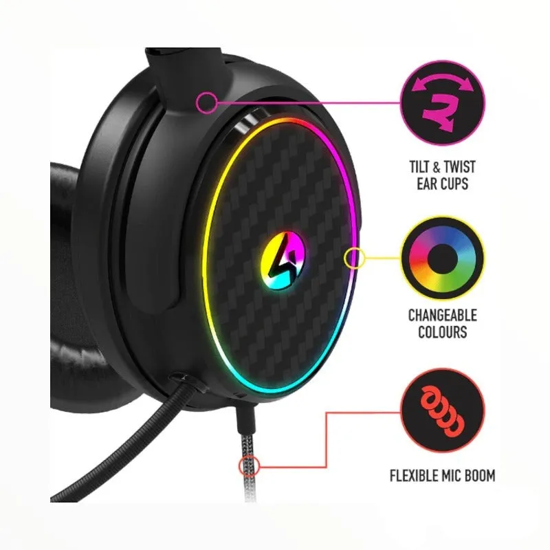 4Gamers C6-100 Light-Up Gaming Headset