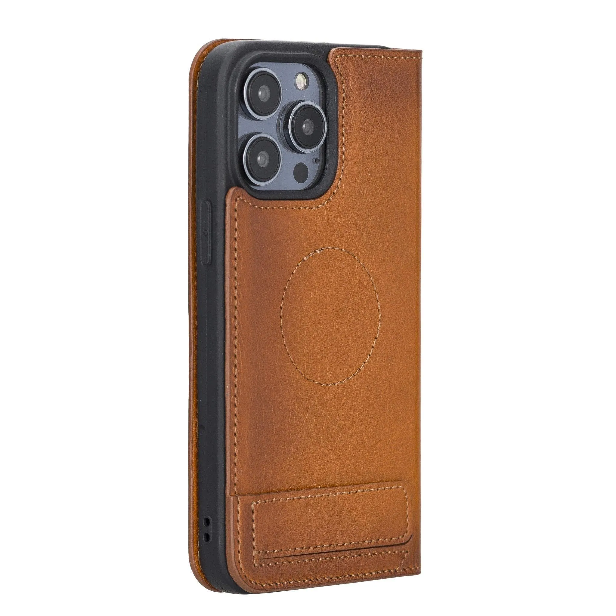 Apple iPhone 14 Series Brooks Leather Slim Wallet Case