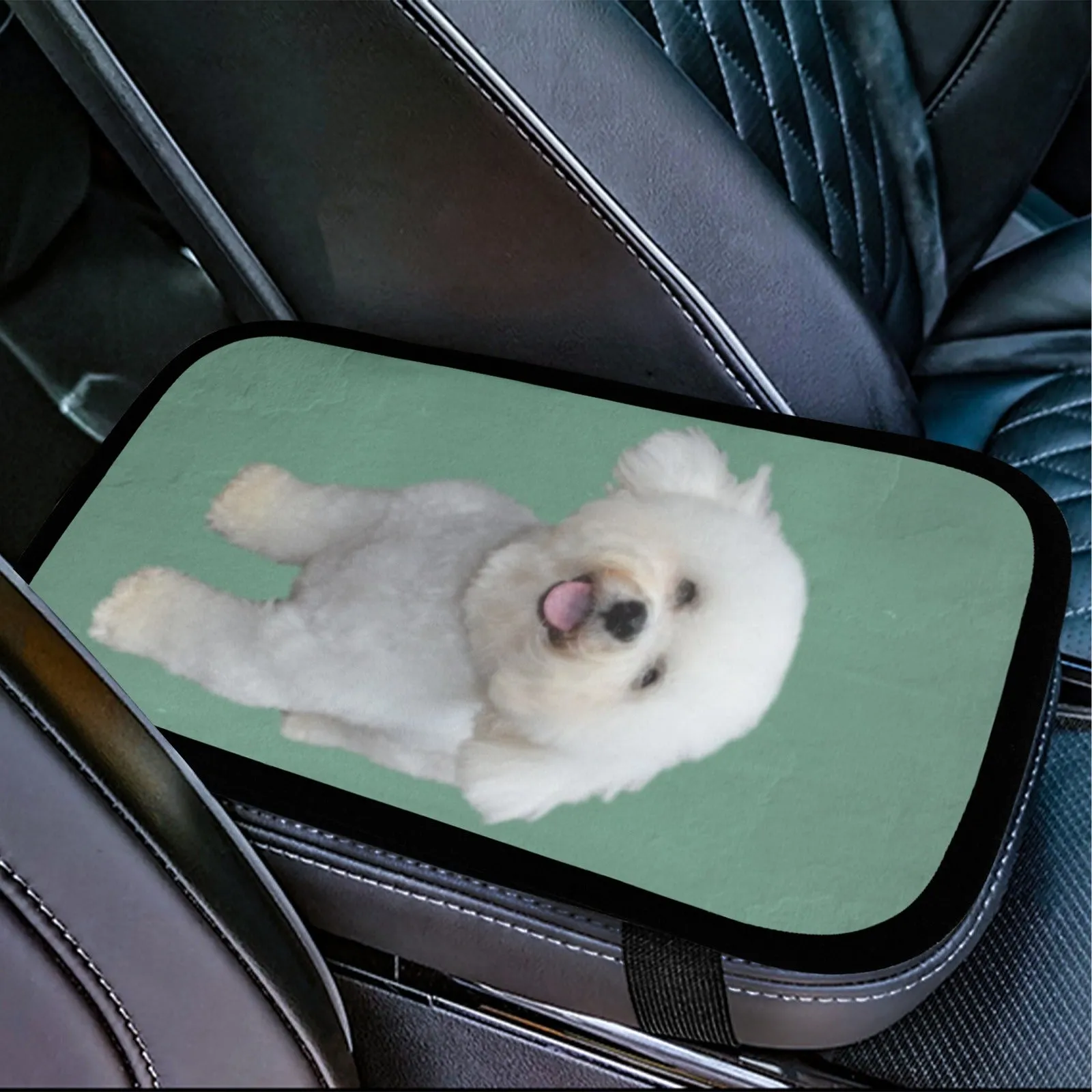 Bichon Car Console Cover
