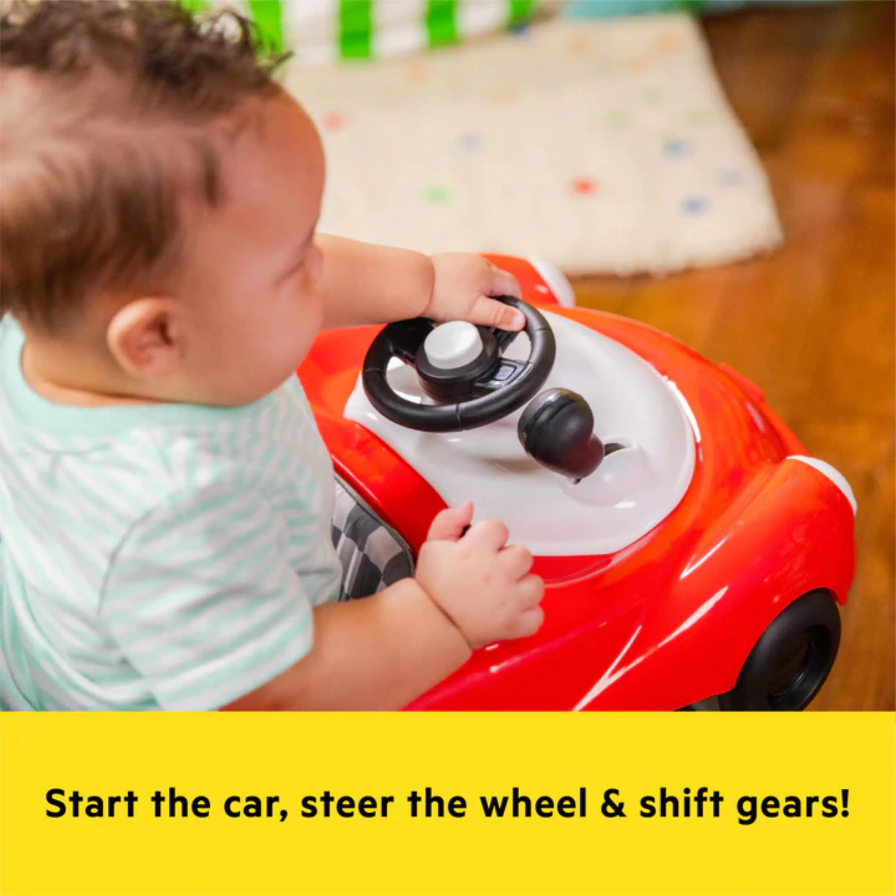 Bright Starts Little Speedster 3 in 1 Car Walker Red Racer