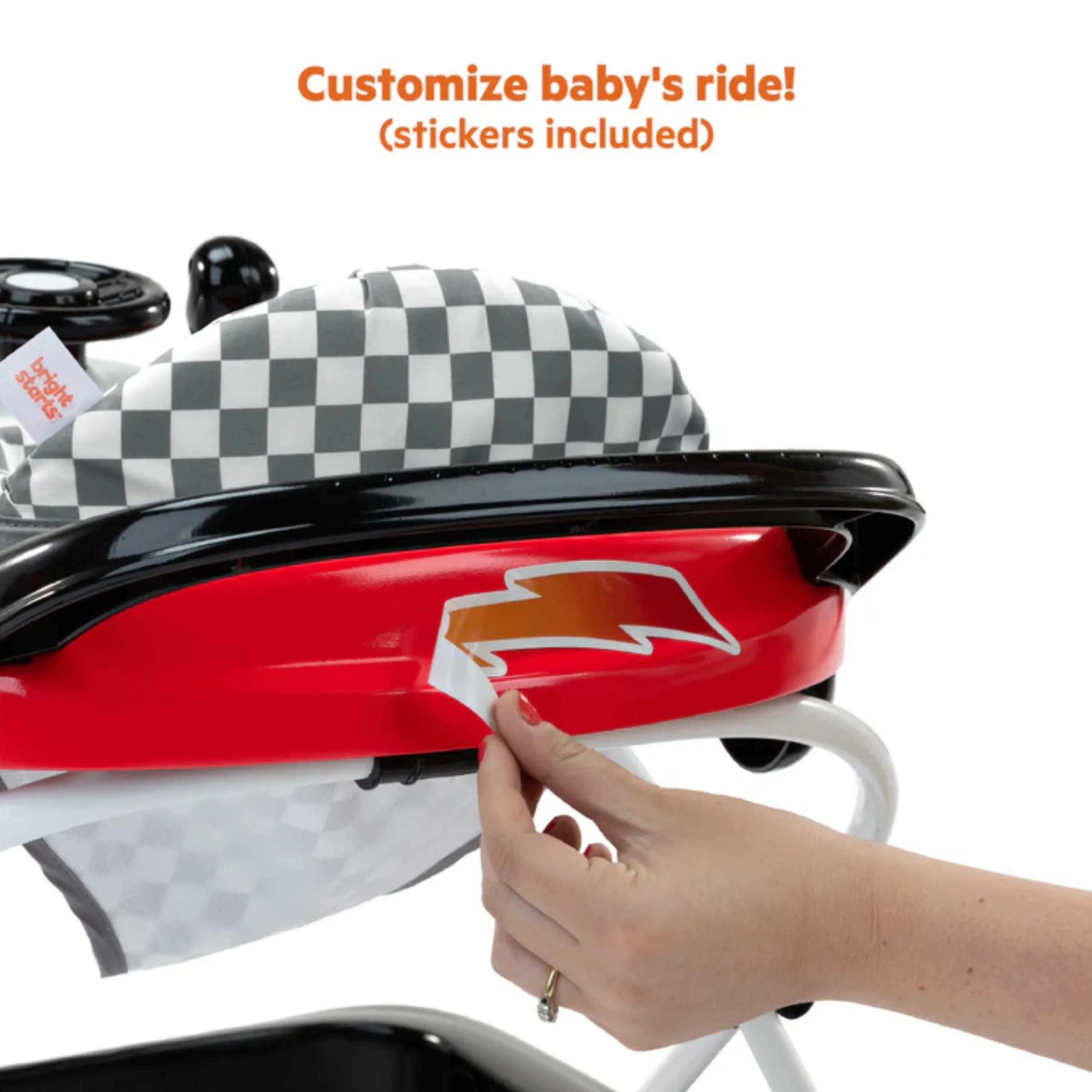 Bright Starts Little Speedster 3 in 1 Car Walker Red Racer