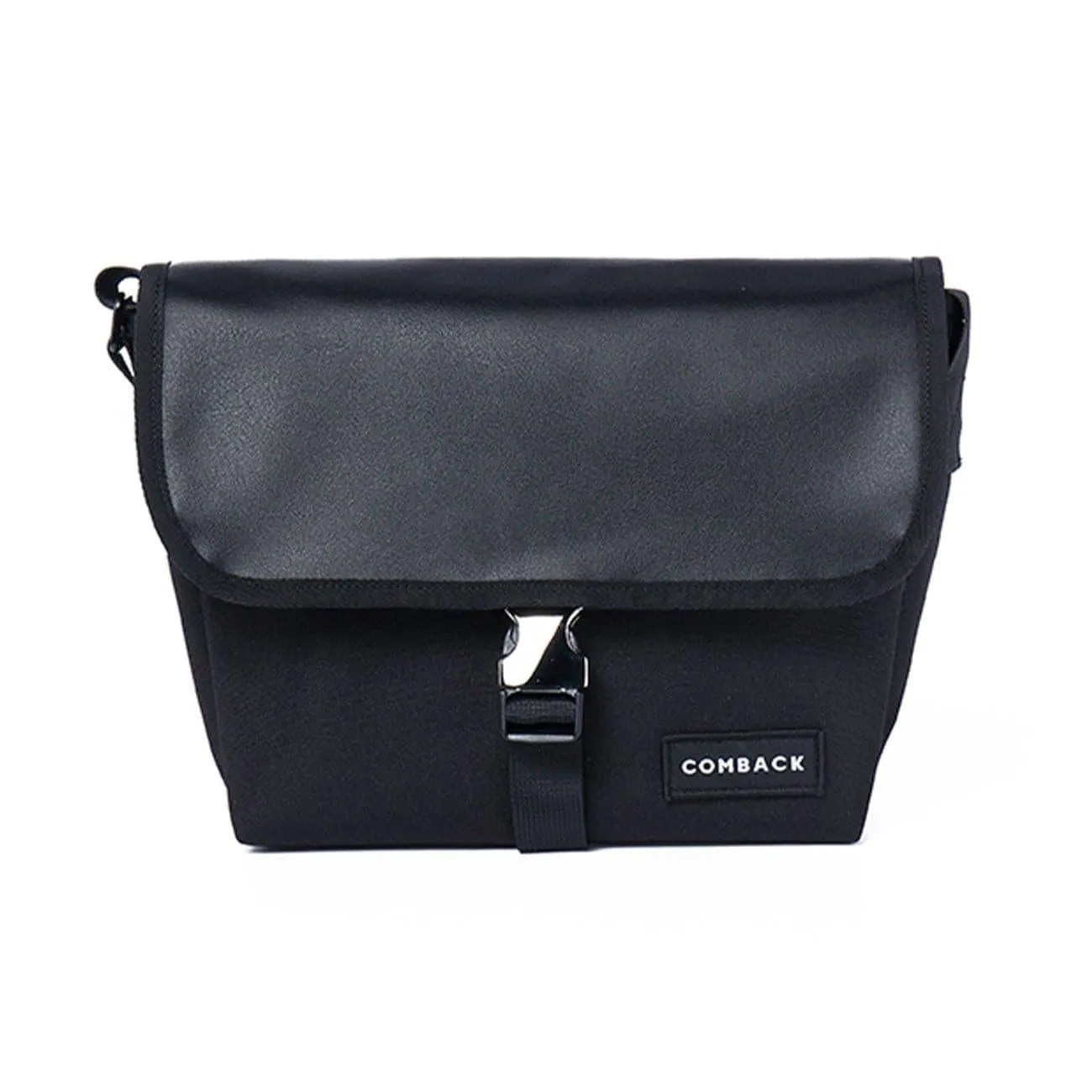 Buckle PU Messenger Bag
