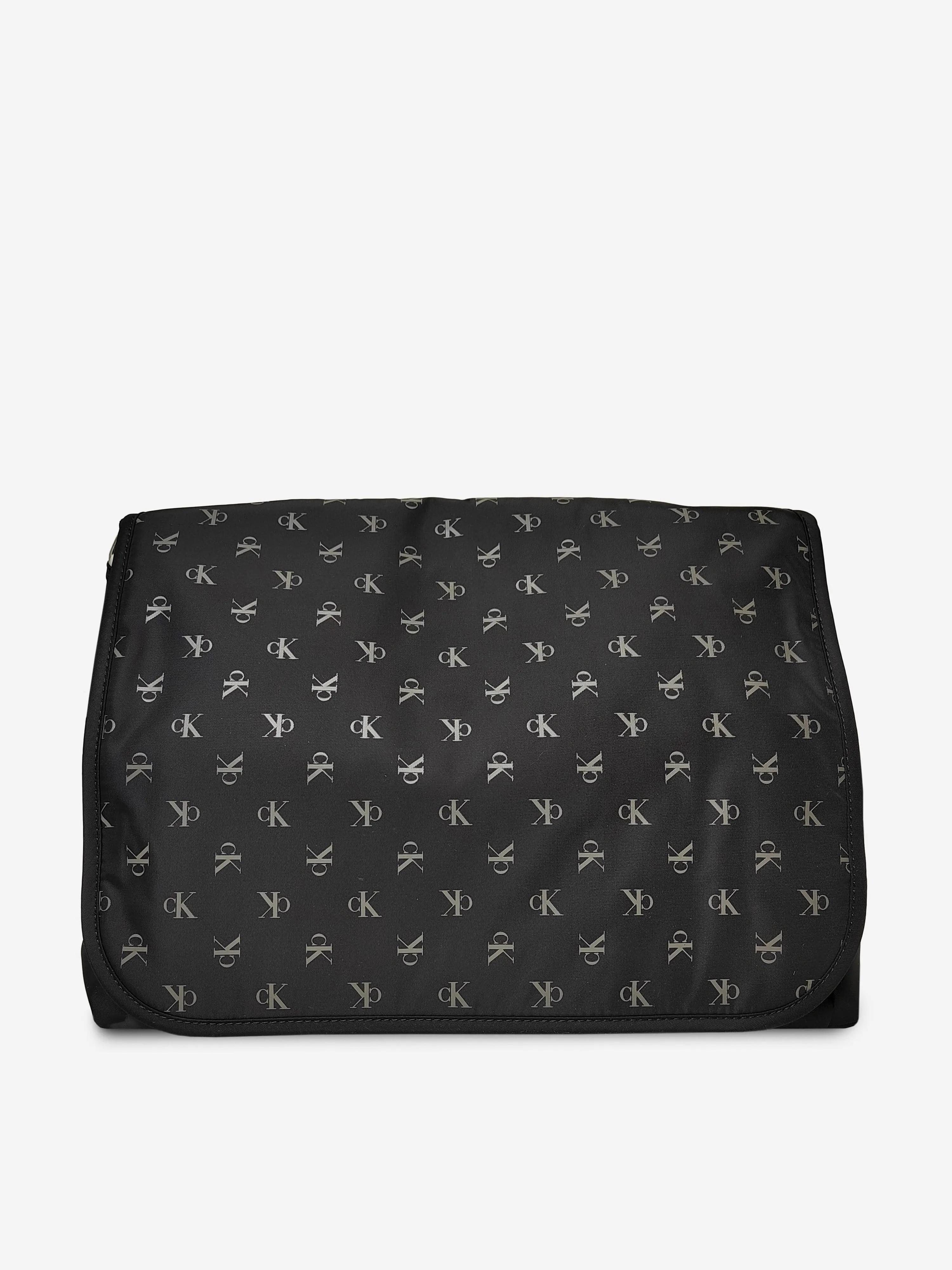 Calvin Klein Baby CK AOP Messenger Changing Bag in Black (43cm)