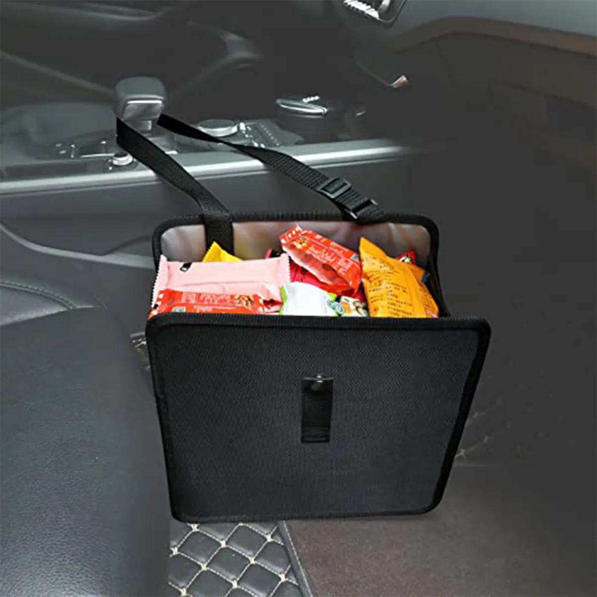 Car Trash Can, Custom Fit For Your Cars, Waterproof Foldable Auto Garbage Bag, Leak-Proof Car Organizer and Storage Bag, Car Garbage Can Hanging