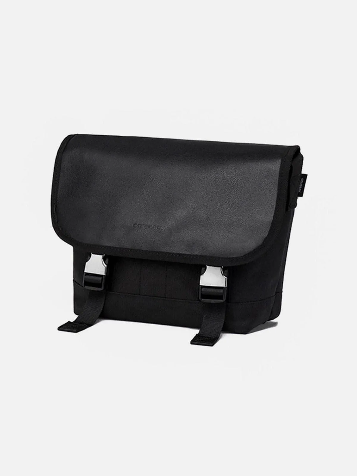 Combat Patchwork PU Buckle Messenger Bag