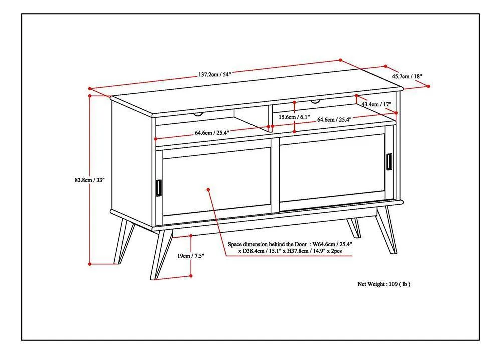 Draper Tall TV Stand