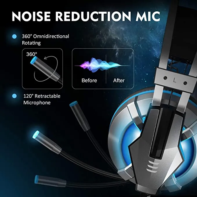 EKSA E800 Stereo Sound Wired Gaming Headset