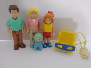 Four Little Tikes Dollhouse People with Baby Swing