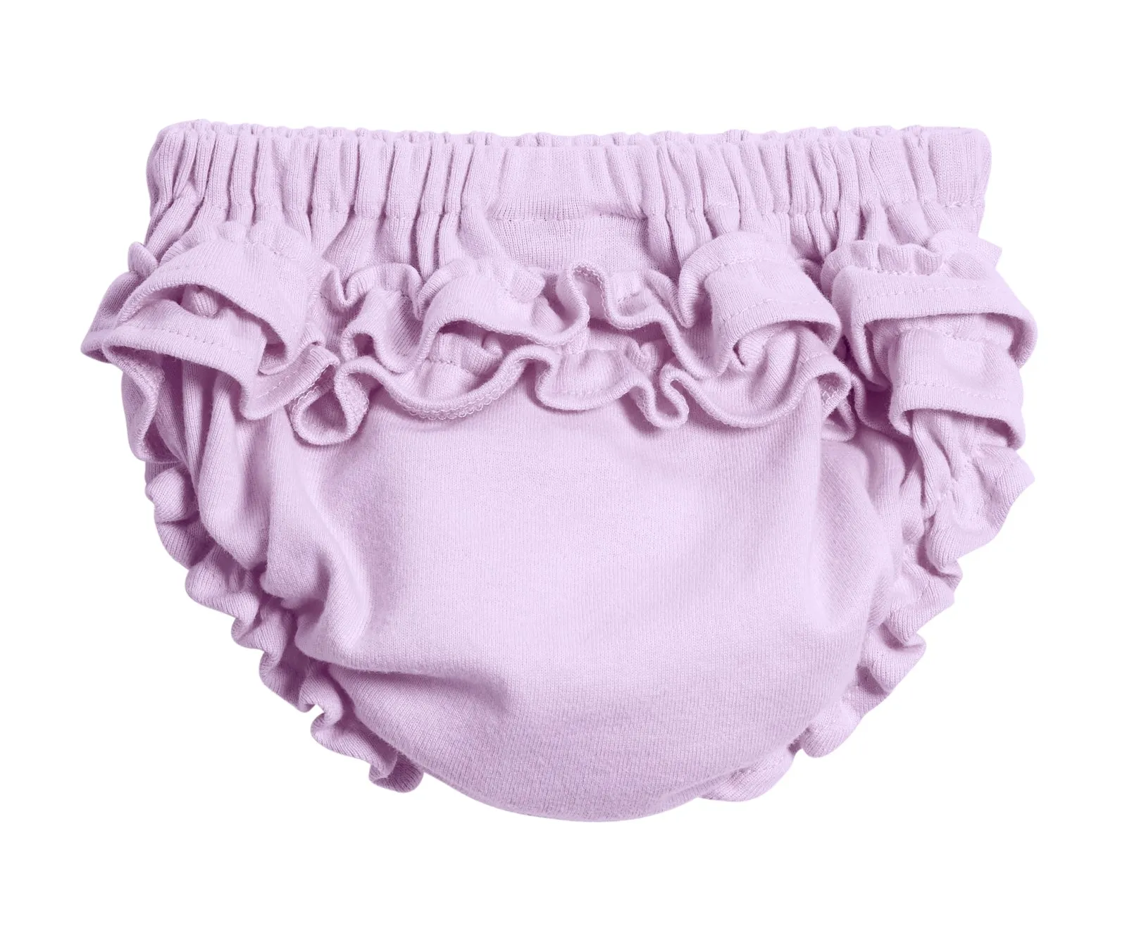 Girls Soft Cotton Ruffle Diaper Cover | Lavender