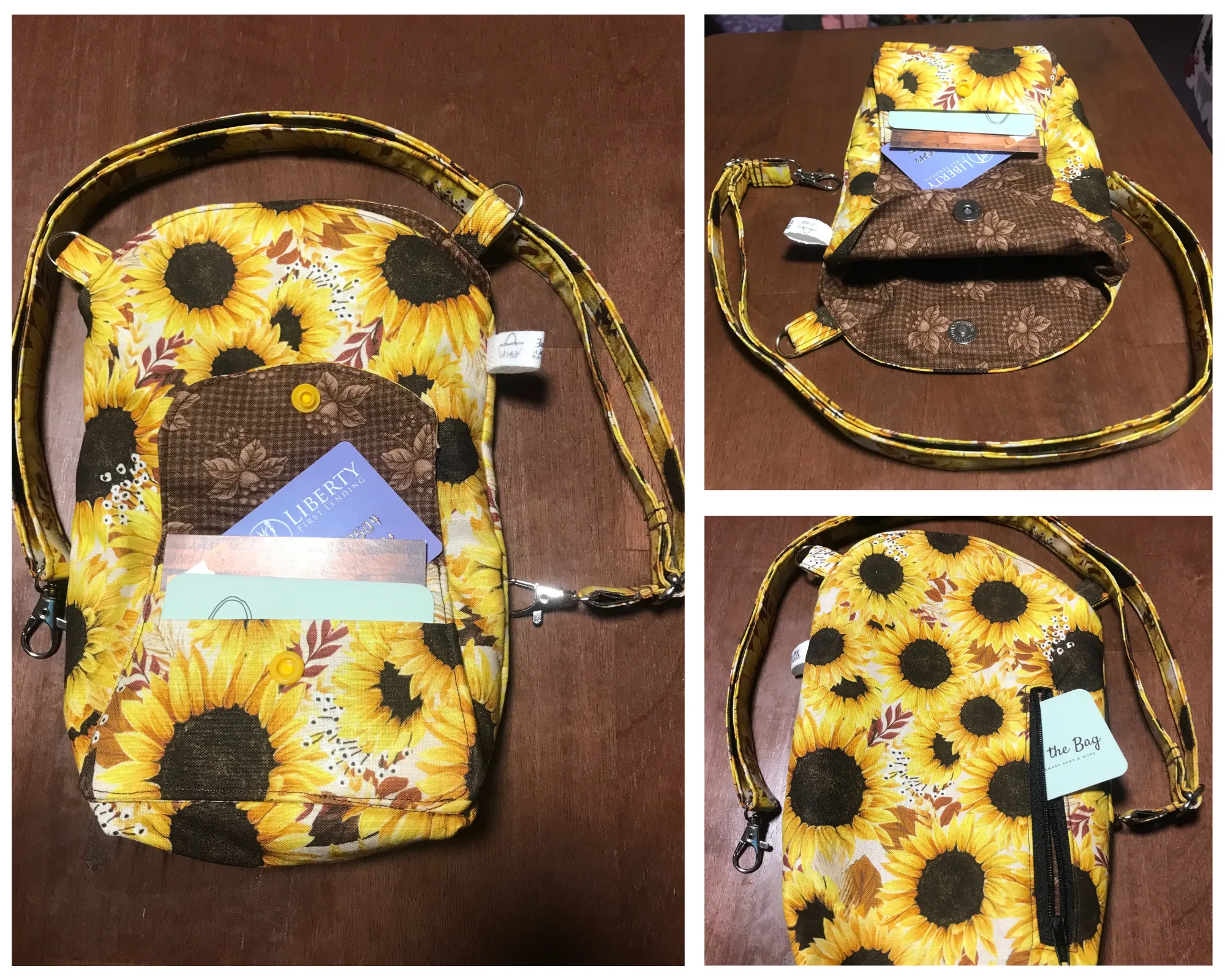 Hand-Crafted Crossbody Phone Bag with Attached Mini Wallet