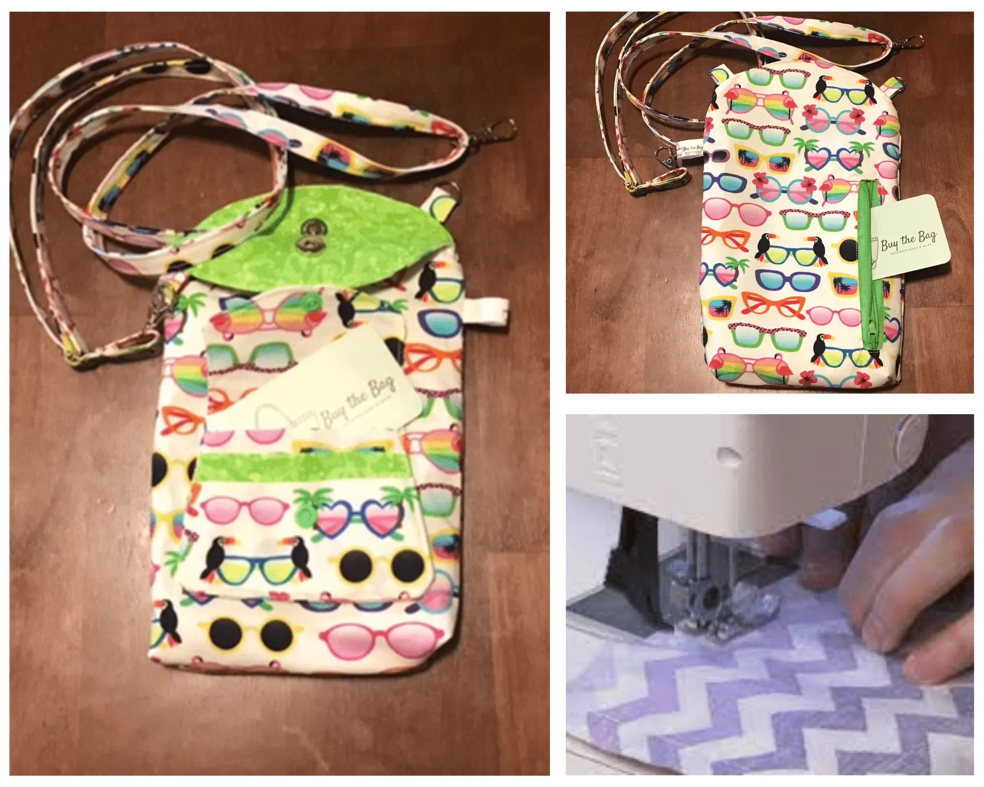 Hand-Crafted Crossbody Phone Bag with Attached Mini Wallet