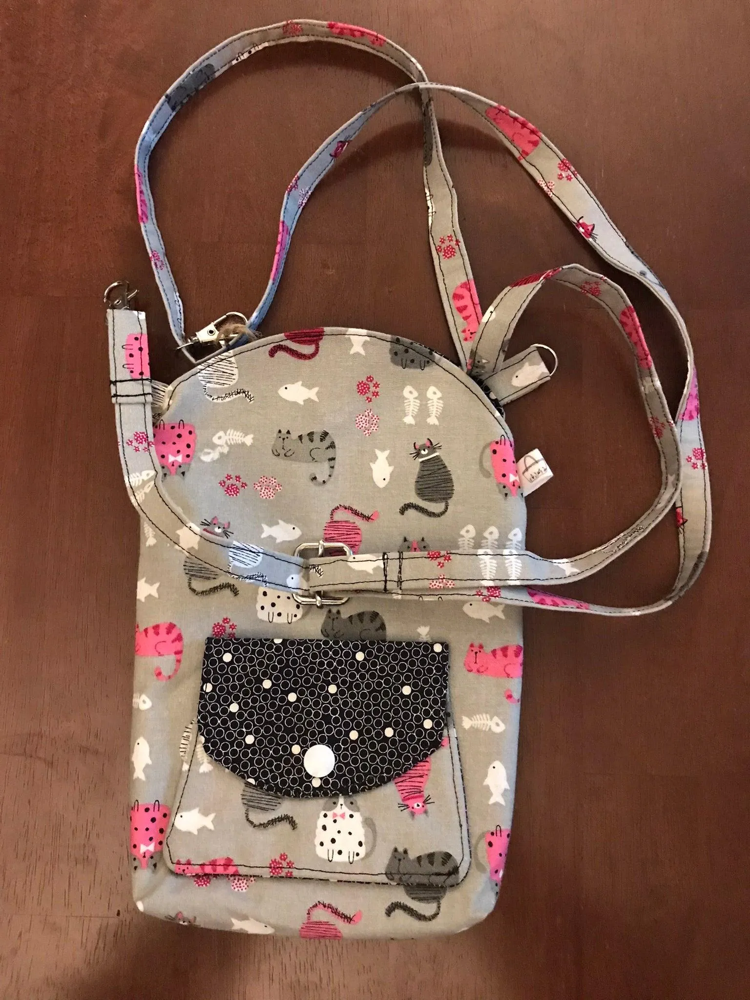 Hand-Crafted Crossbody Phone Bag with Attached Mini Wallet