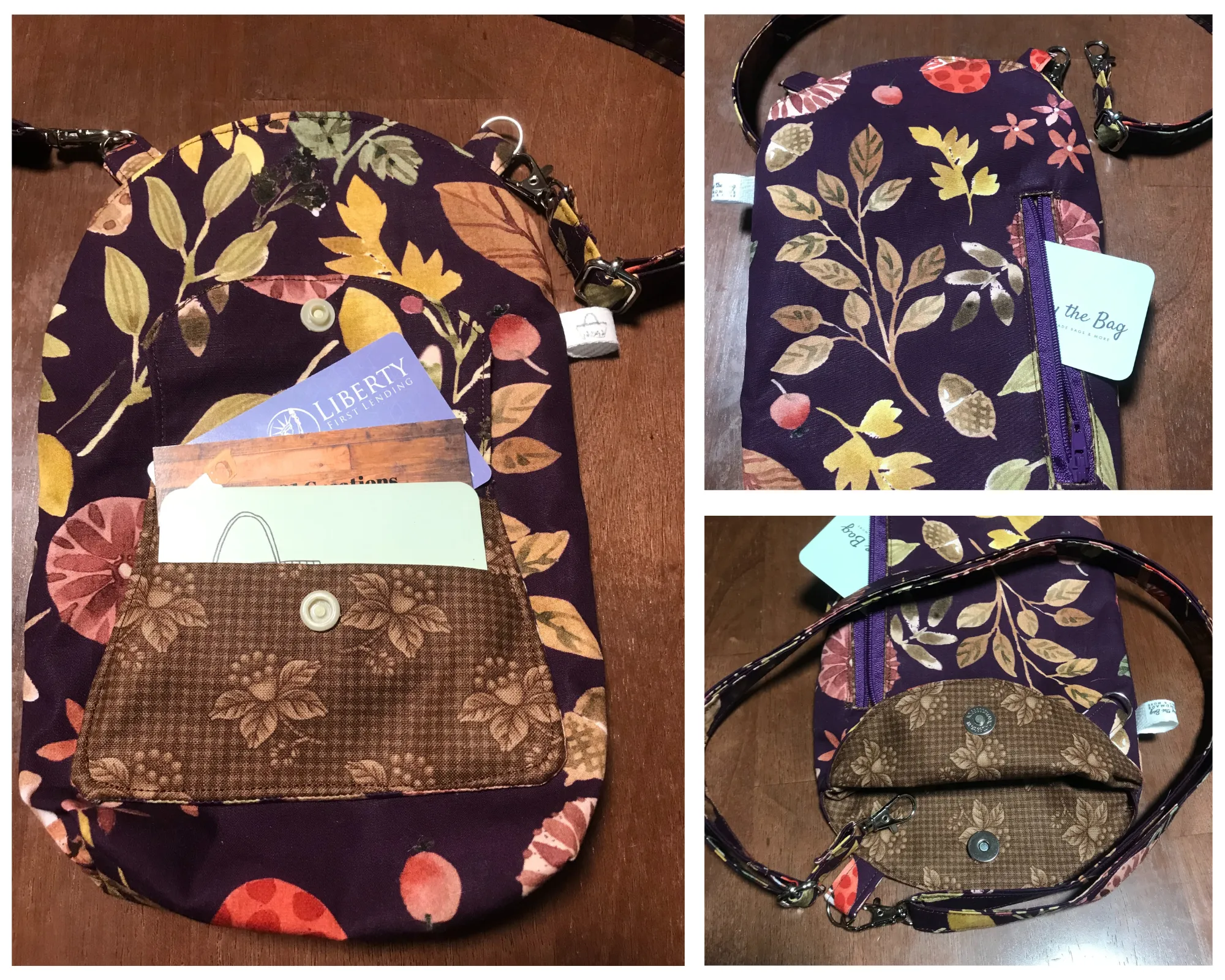 Hand-Crafted Crossbody Phone Bag with Attached Mini Wallet