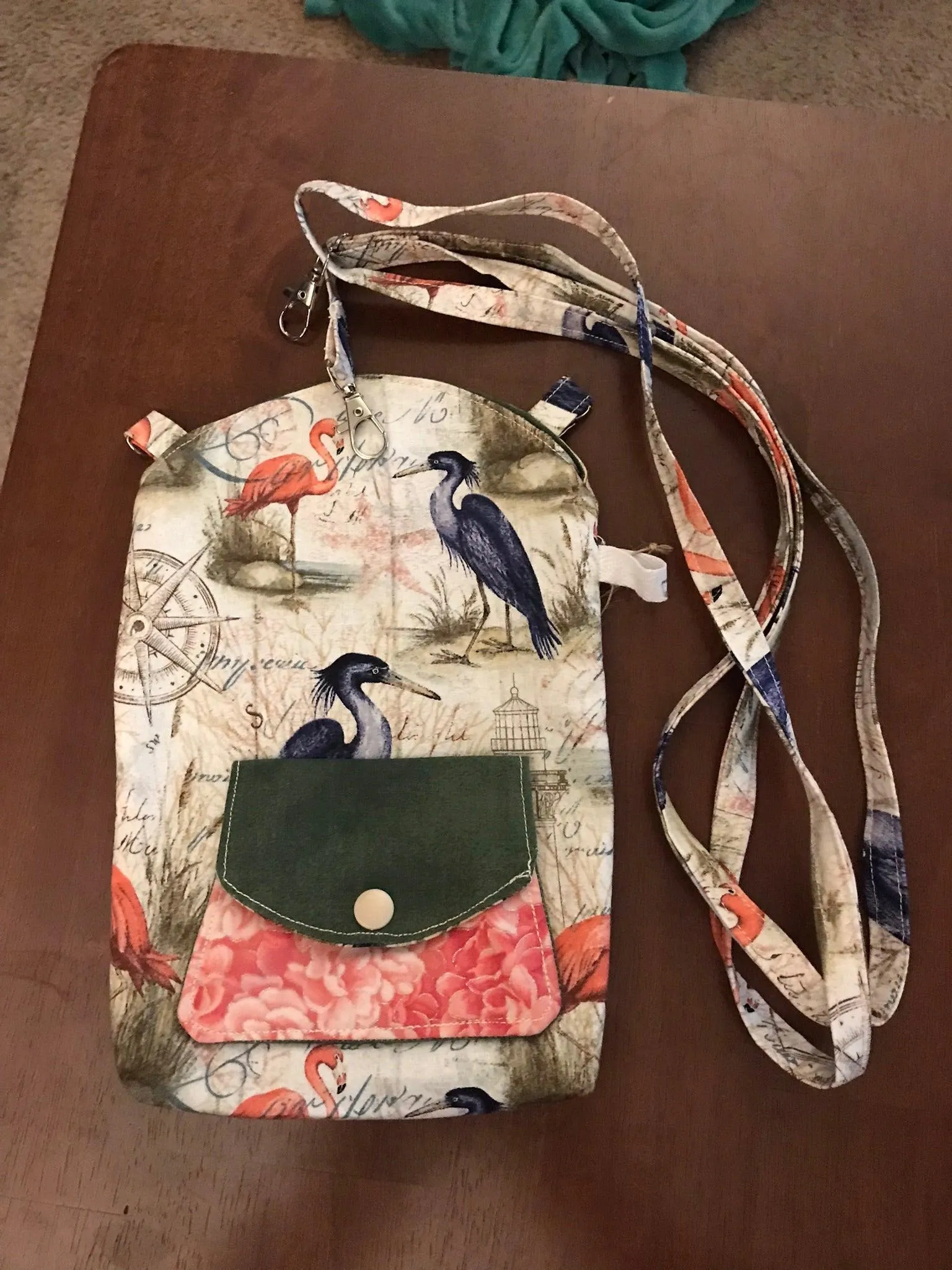 Hand-Crafted Crossbody Phone Bag with Attached Mini Wallet