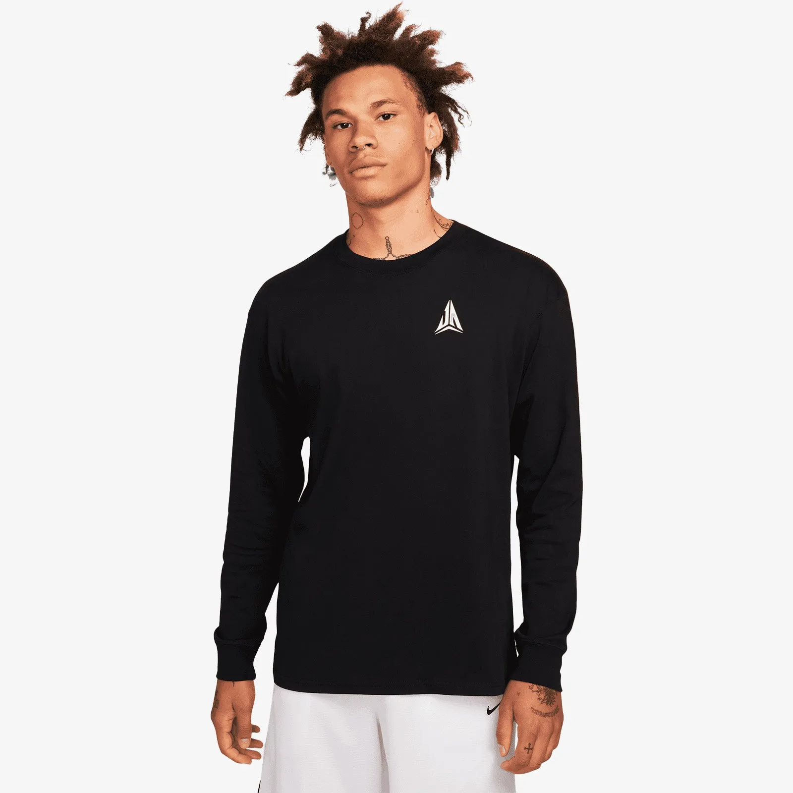 Ja Number 12 Long Sleeve T-Shirt - Black