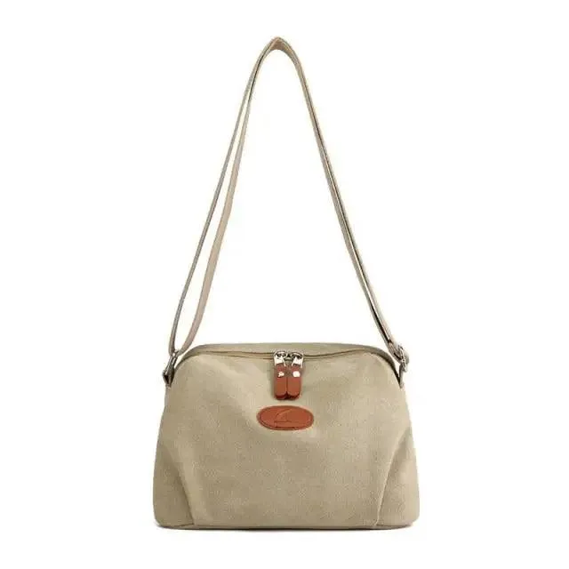Lavish Style Canvas Crossbody Bag For Women And Girld Travel Bag Lightweighted Casual Shoulder Bag For Females