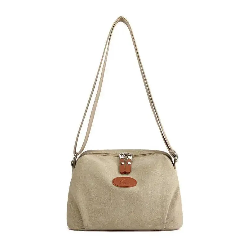 Lavish Style Canvas Crossbody Bag For Women And Girld Travel Bag Lightweighted Casual Shoulder Bag For Females