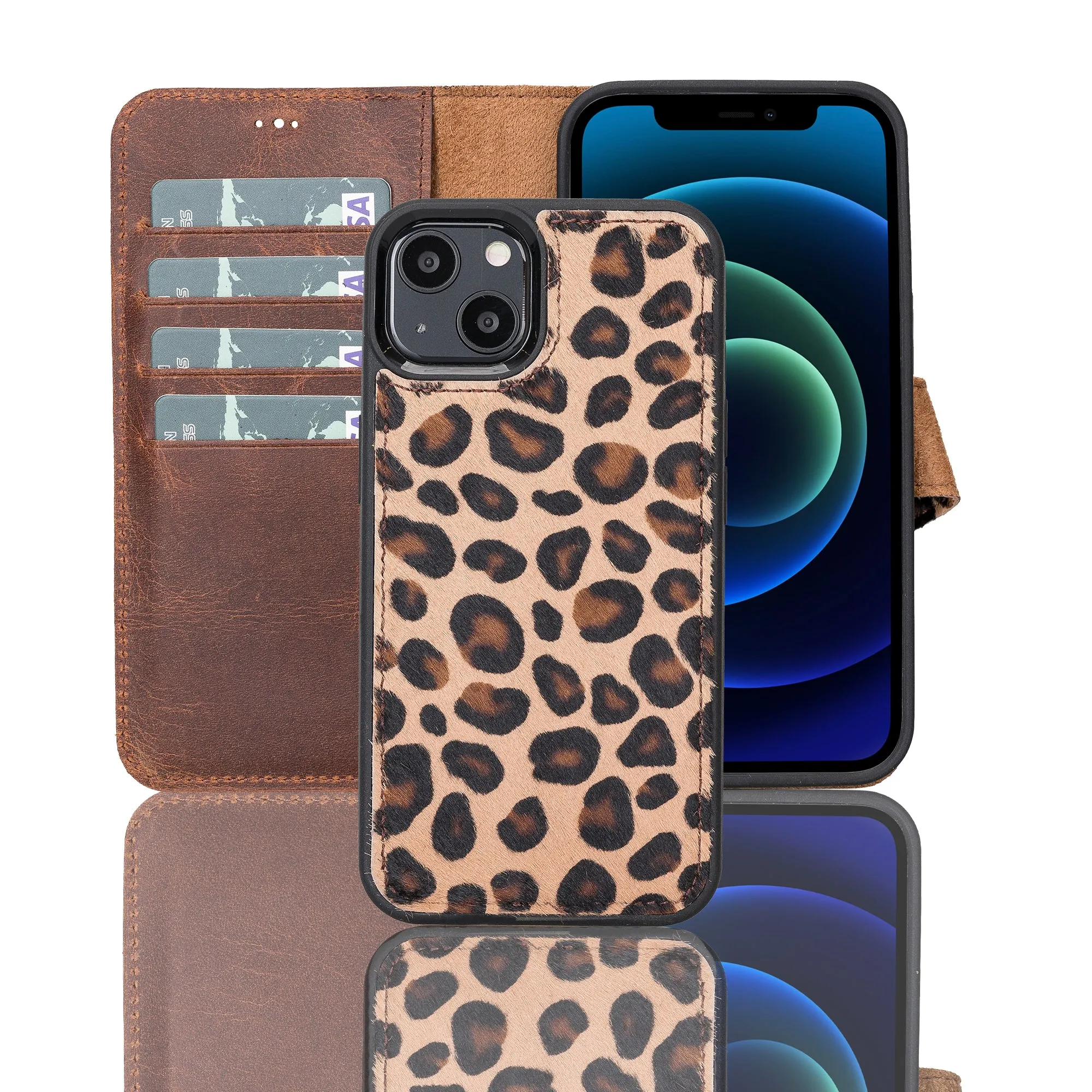Leather Wallet Case for iPhone 13