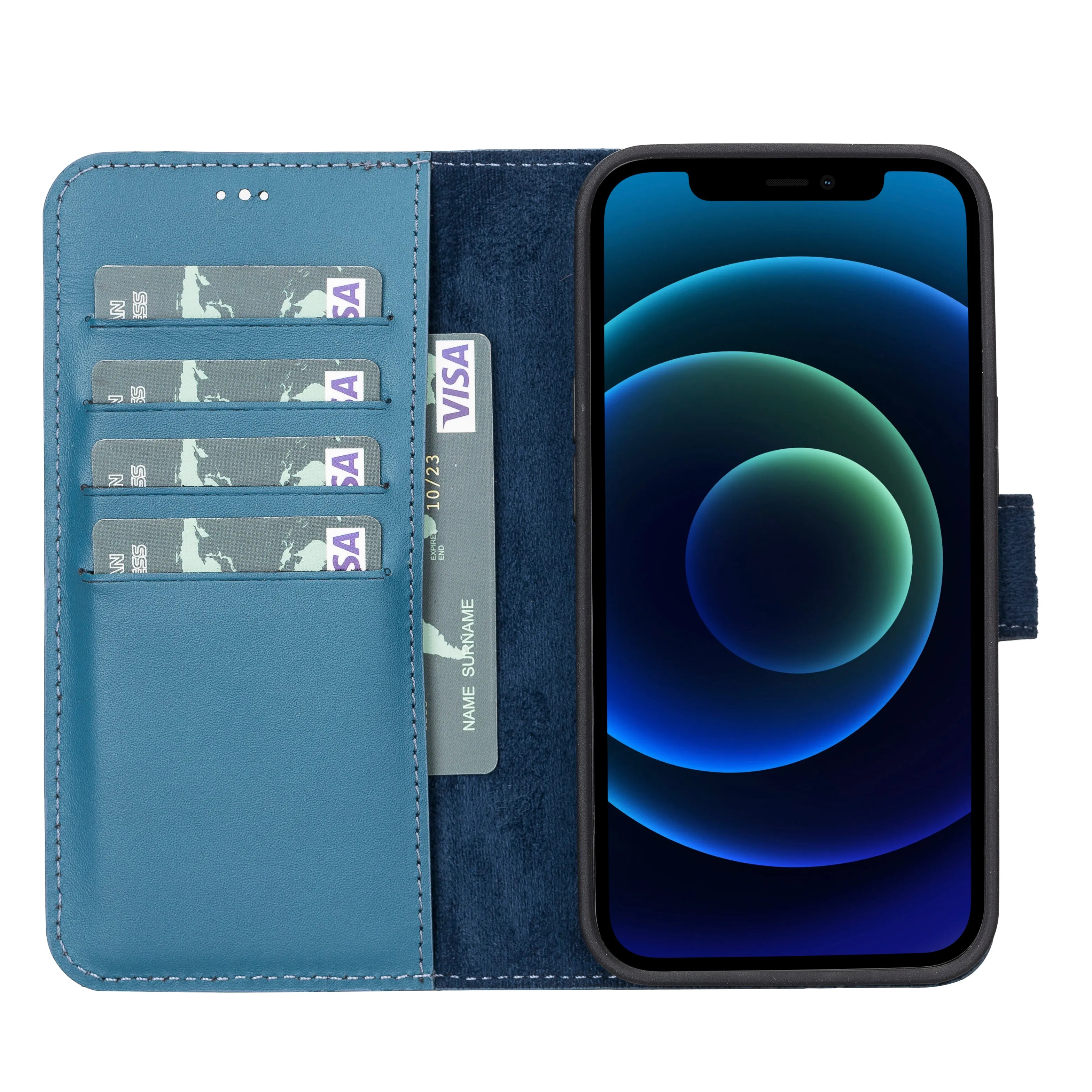 Leather Wallet Case for iPhone 13