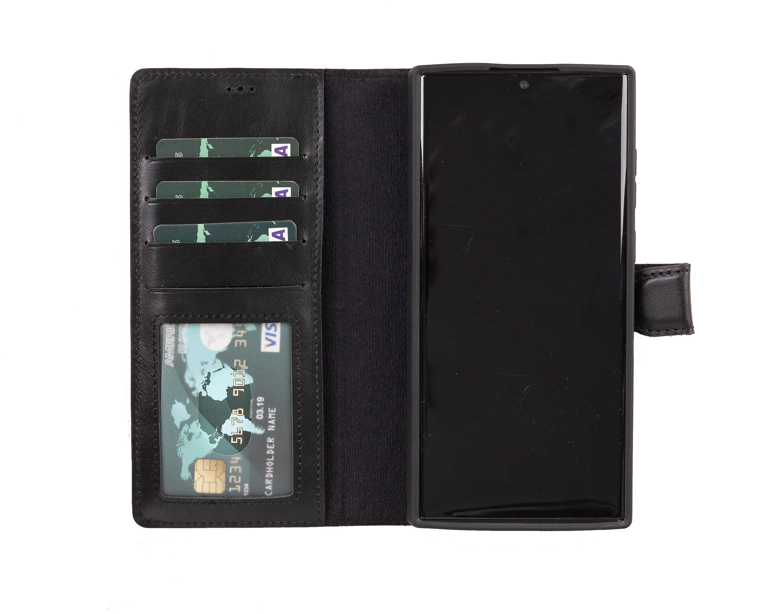 Leather Wallet Case for Samsung Galaxy S22 Ultra