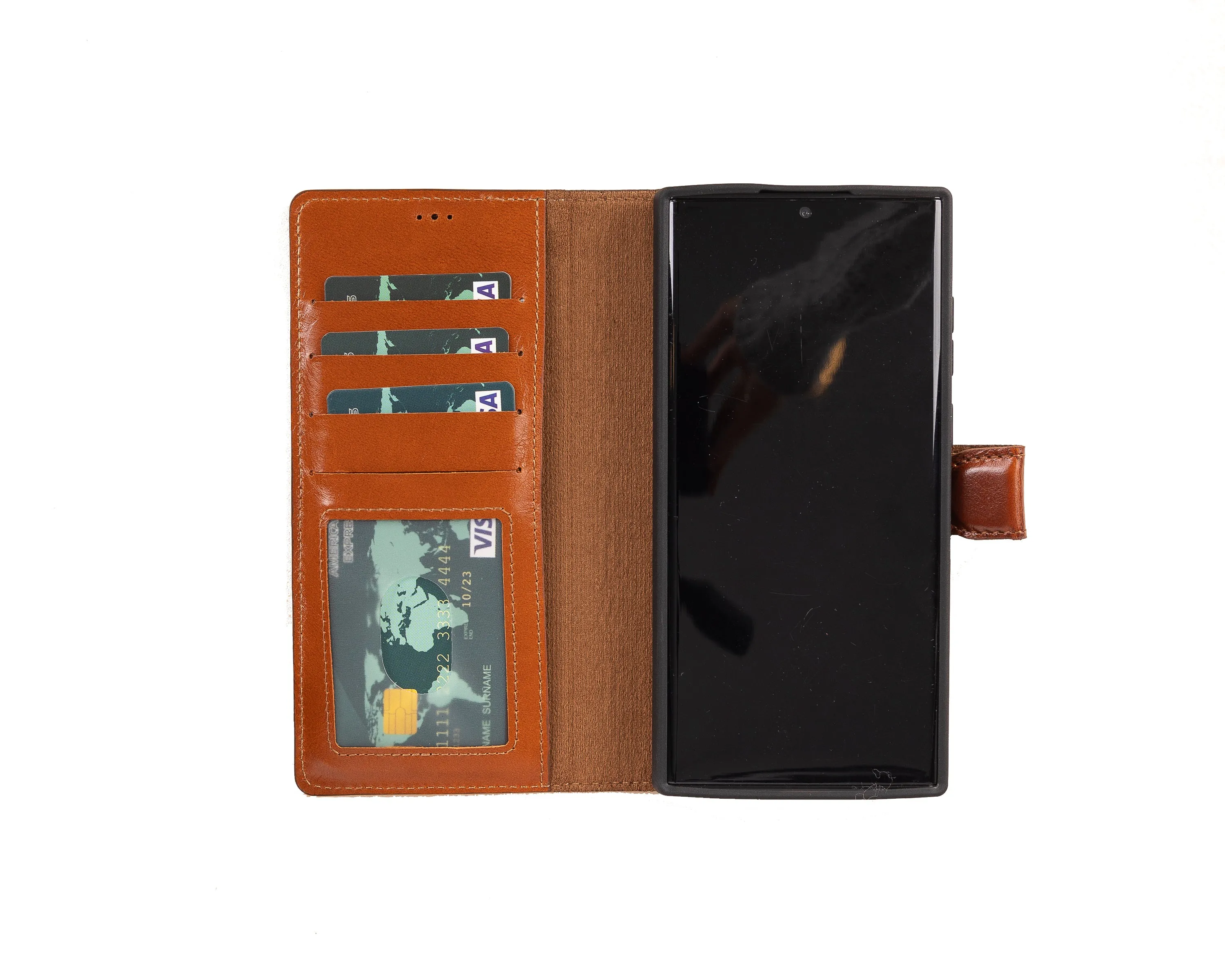 Leather Wallet Case for Samsung Galaxy S22 Ultra