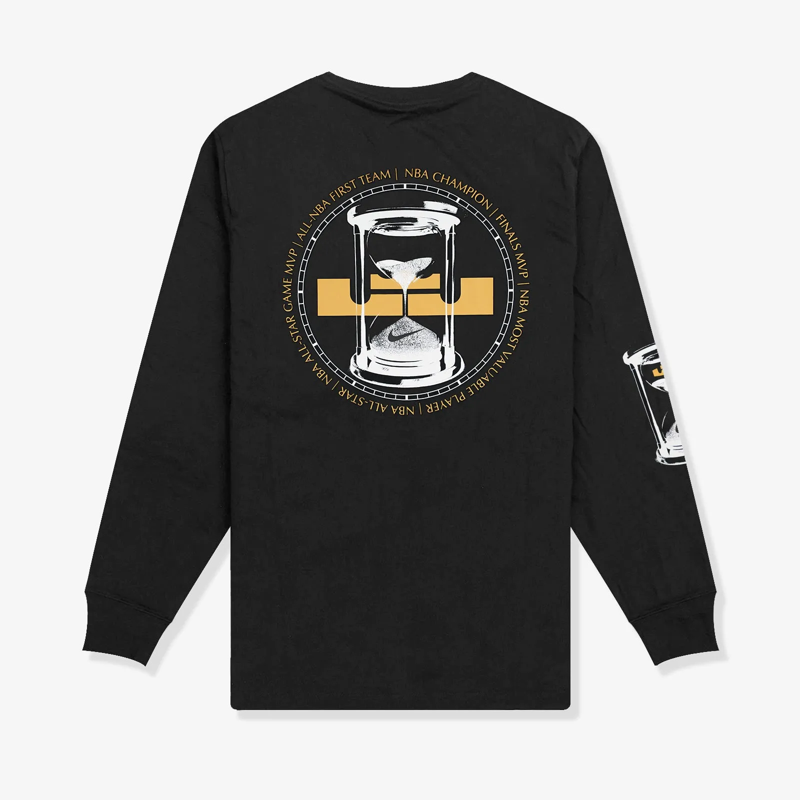 LeBron Father Time Long Sleeve T-Shirt - Black