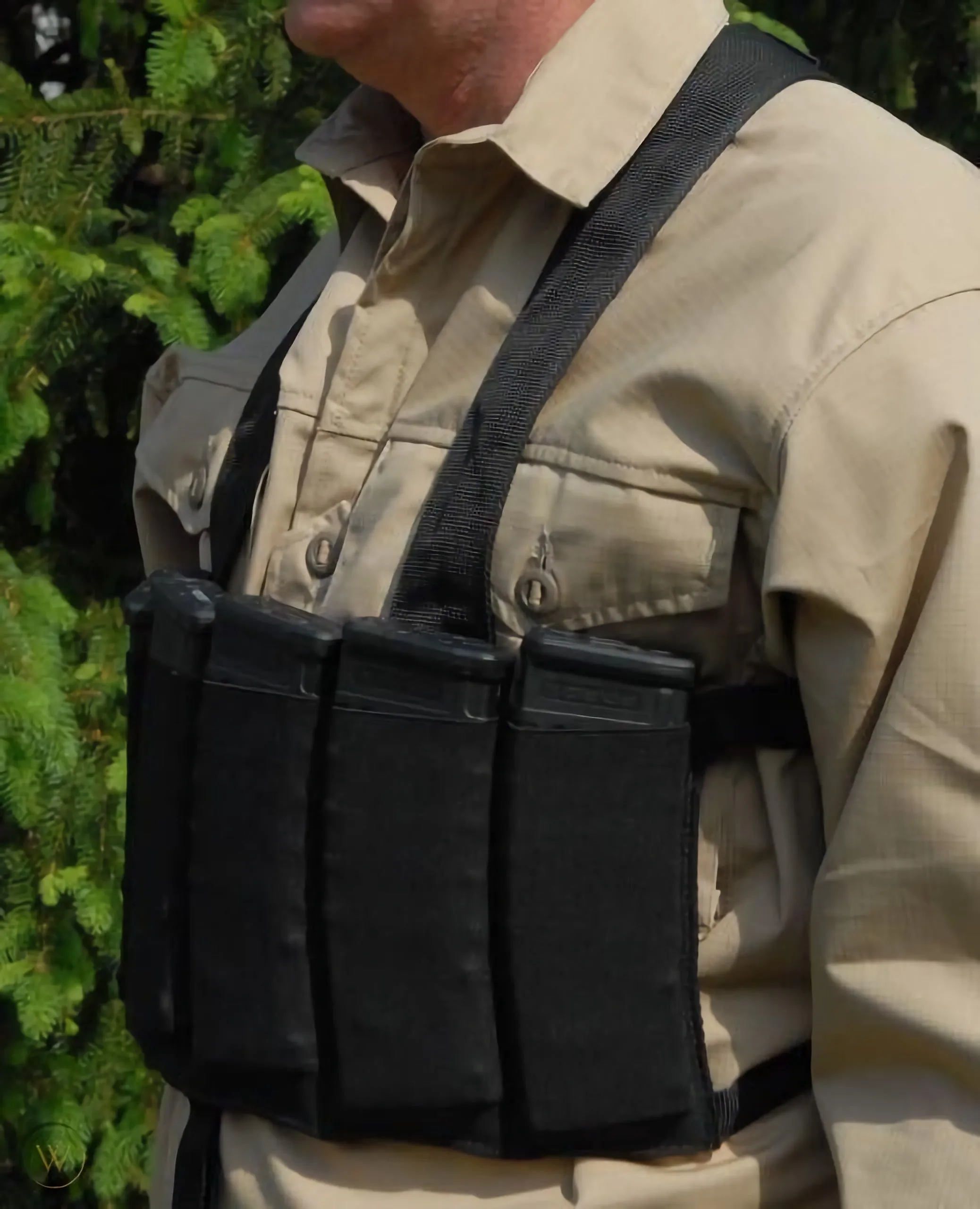 M673 - Covert Elasticated Mag Rig - Black