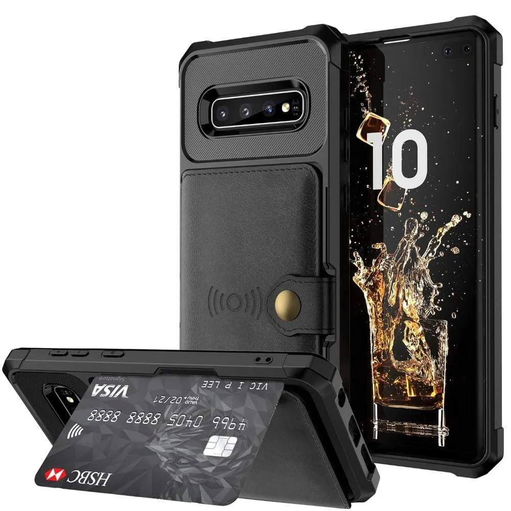 Magnetic Leather Wallet Case For Samsung Galaxy Note
