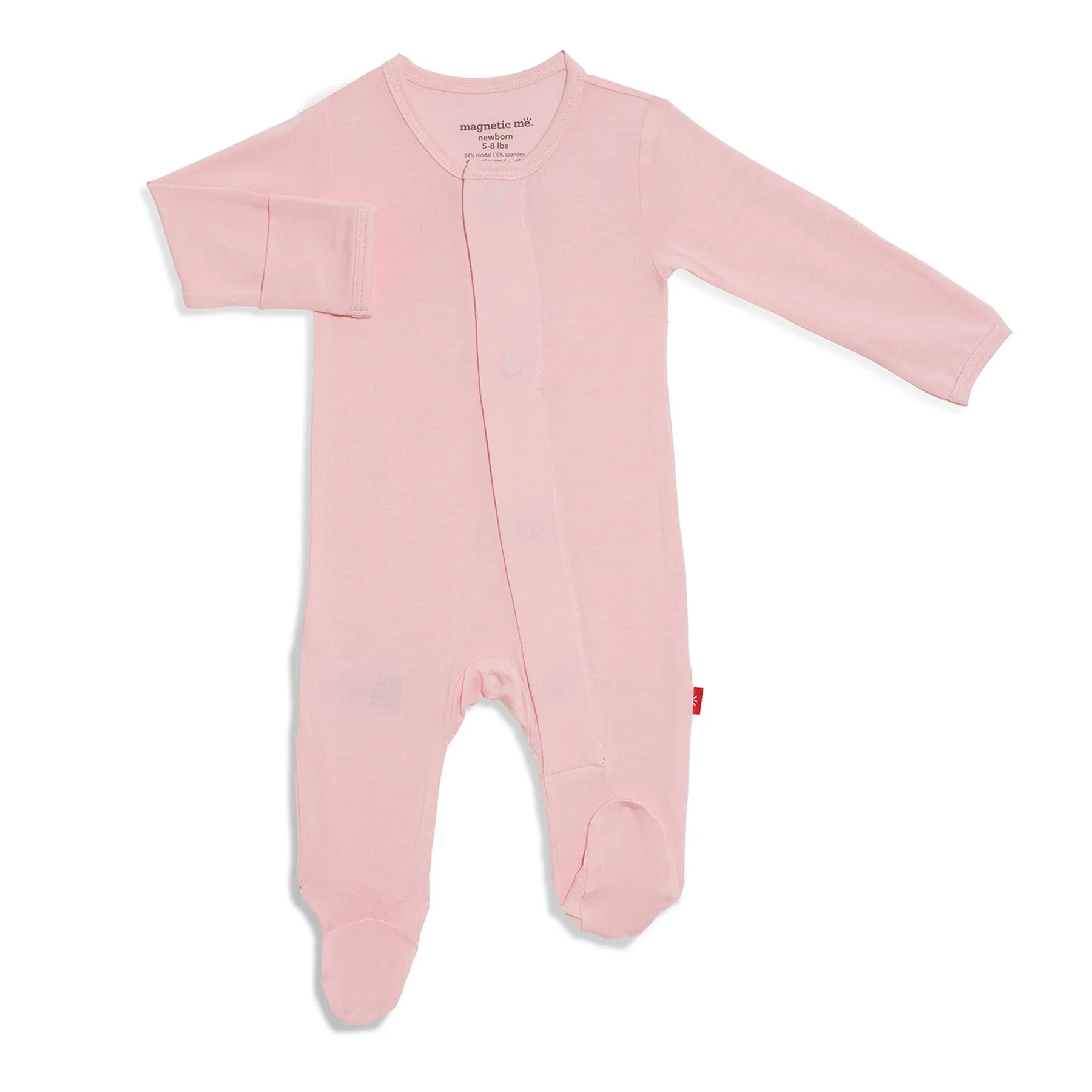 Magnificent Baby: Pink Dogwood Modal Magnetic Footie