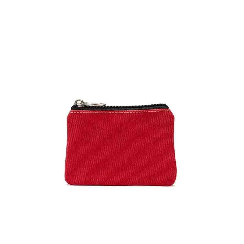 New DIY Canvas Coin Purse Simple Fabric Small Coin Pouch Change Purse Portable Cotton Card Holder Storage Bag Mini Wallet