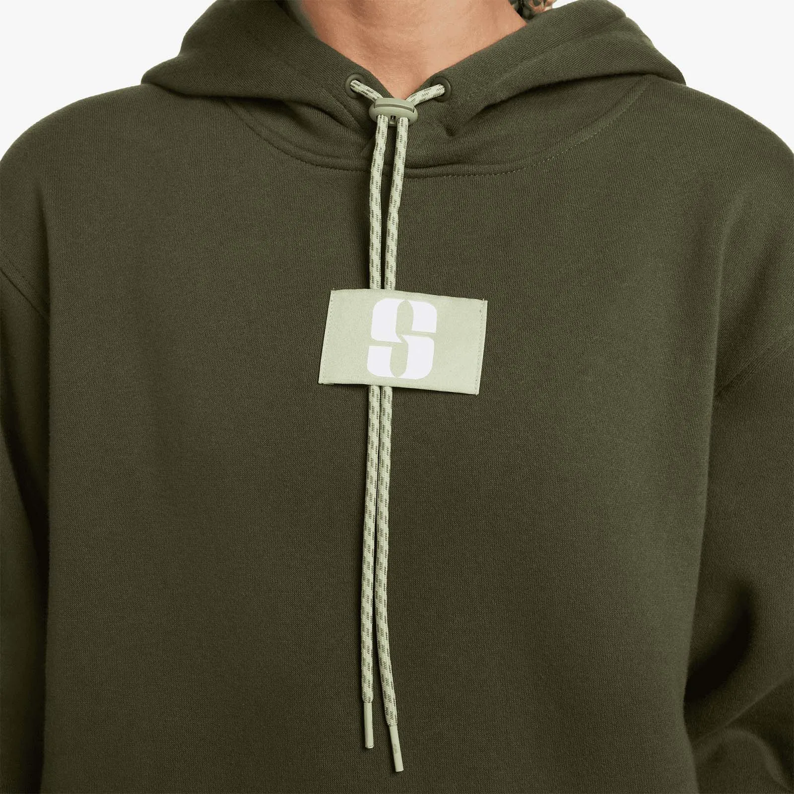 Sabrina Logo Pullover Hoodie - Khaki