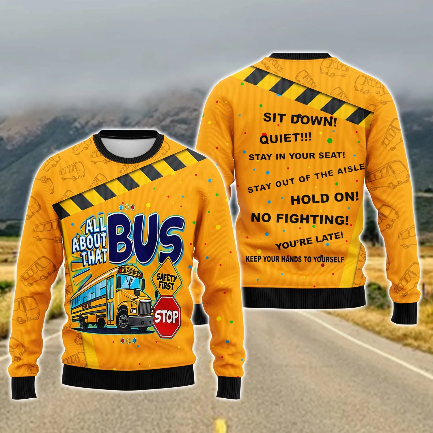 School Bus Driver 3D Full Print 01