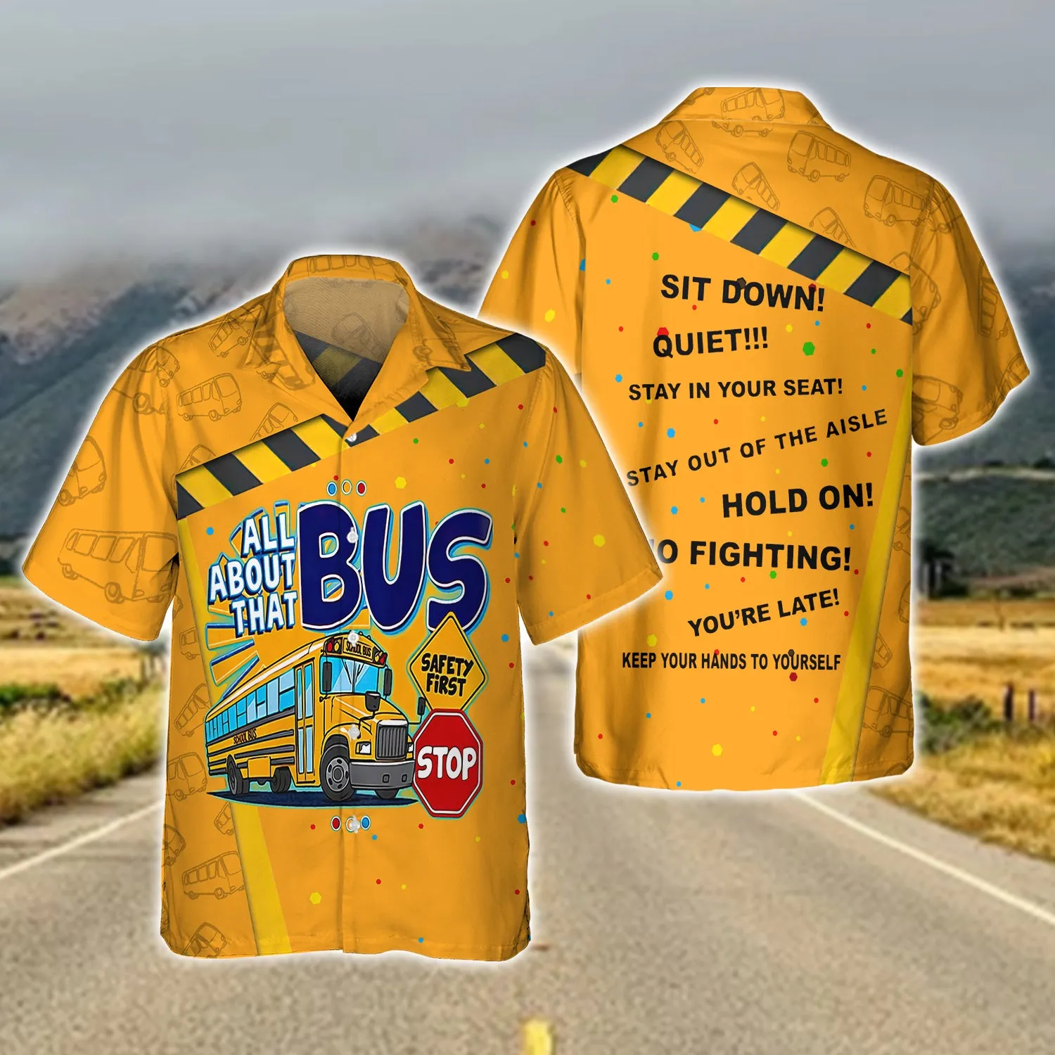 School Bus Driver 3D Full Print 01