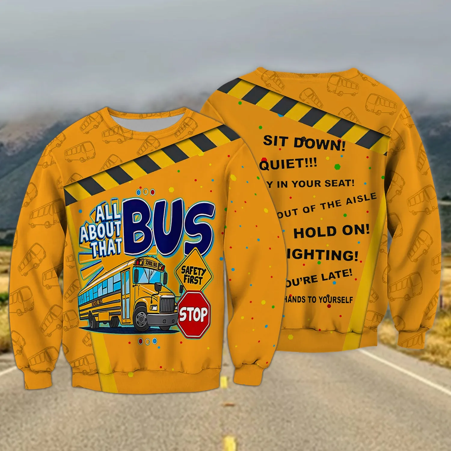 School Bus Driver 3D Full Print 01