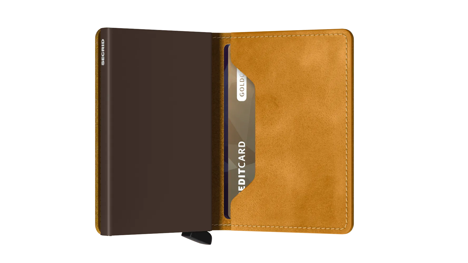 Slimwallet Vintage Ochre RFID Secure