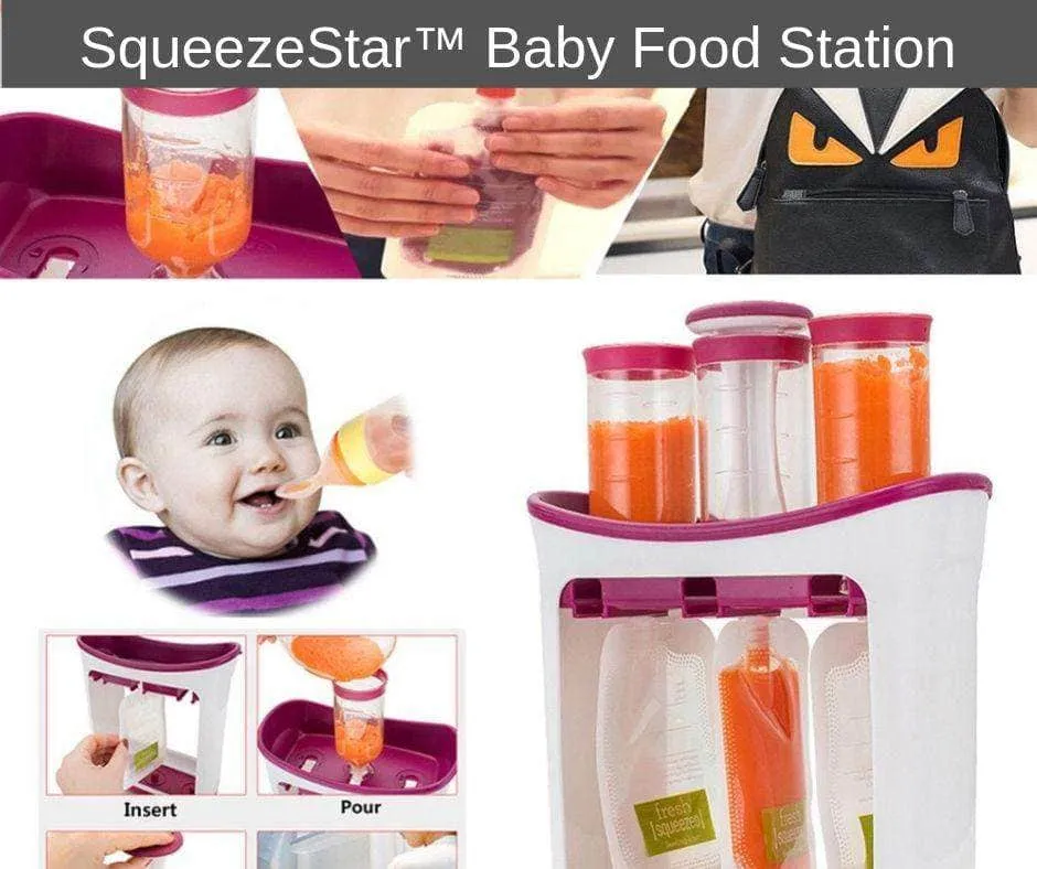 SqueezeStar™ Baby Food Squeeze Station