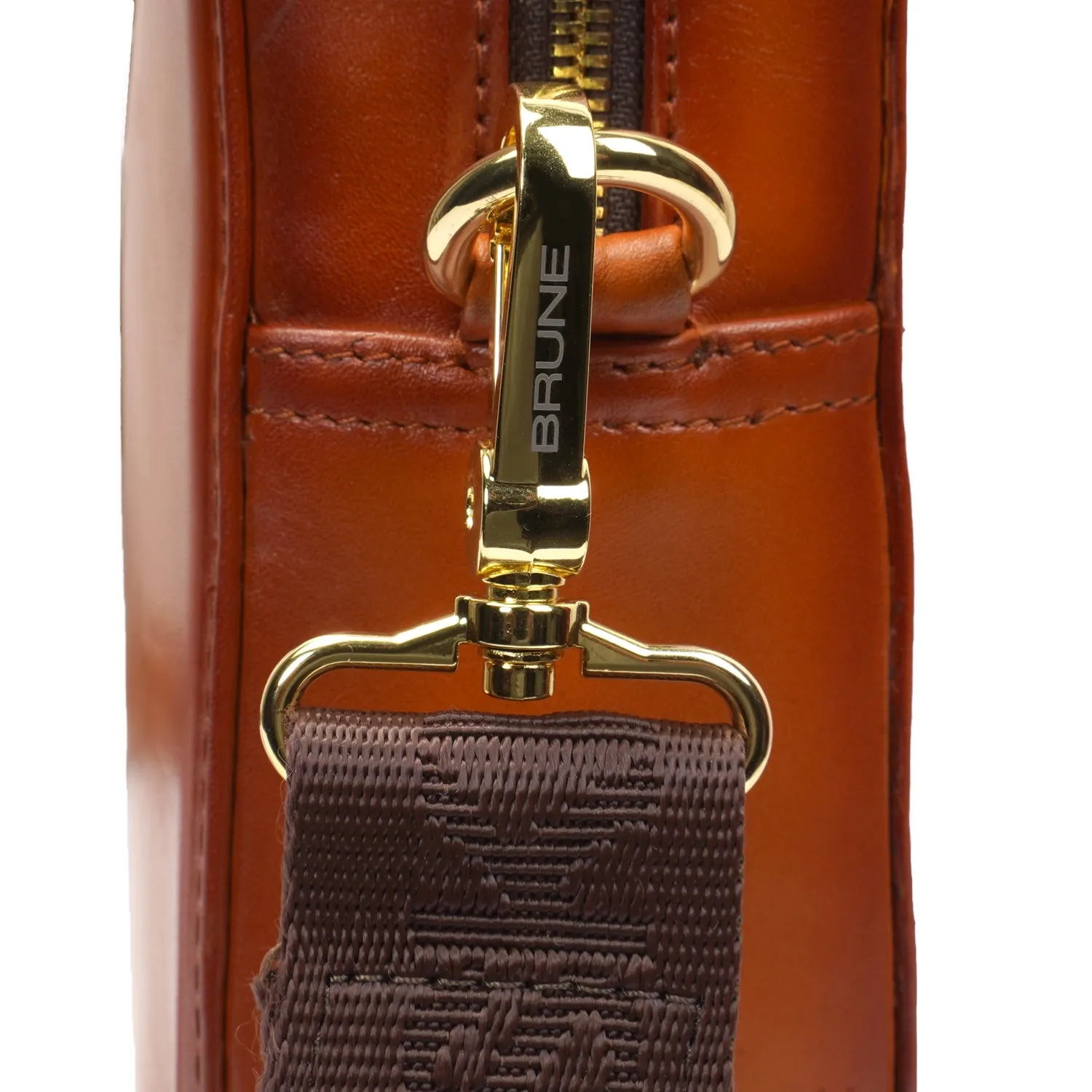 Tan Leather Laptop Sleeve/Messenger Bag