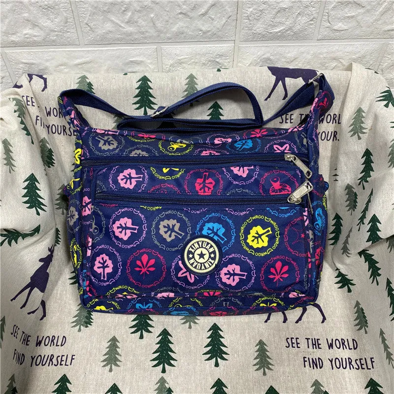Women's Charming Durable Flower Cloth Canvas Shoulder Bags
