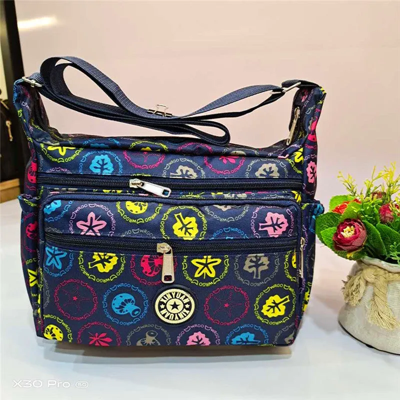 Women's Charming Durable Flower Cloth Canvas Shoulder Bags
