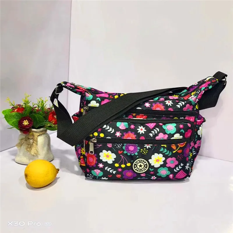 Women's Charming Durable Flower Cloth Canvas Shoulder Bags
