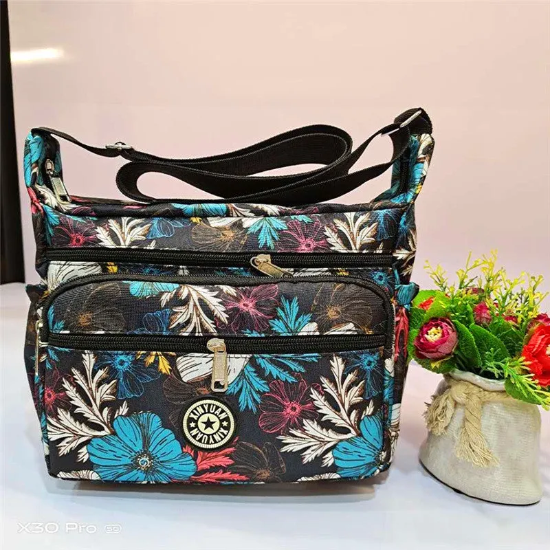Women's Charming Durable Flower Cloth Canvas Shoulder Bags