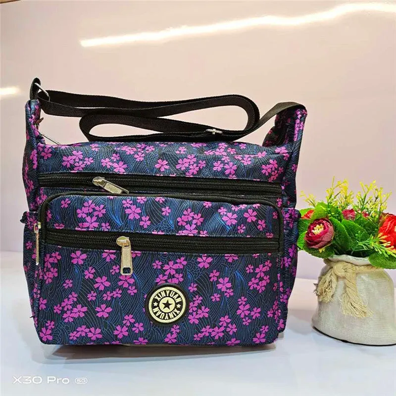 Women's Charming Durable Flower Cloth Canvas Shoulder Bags