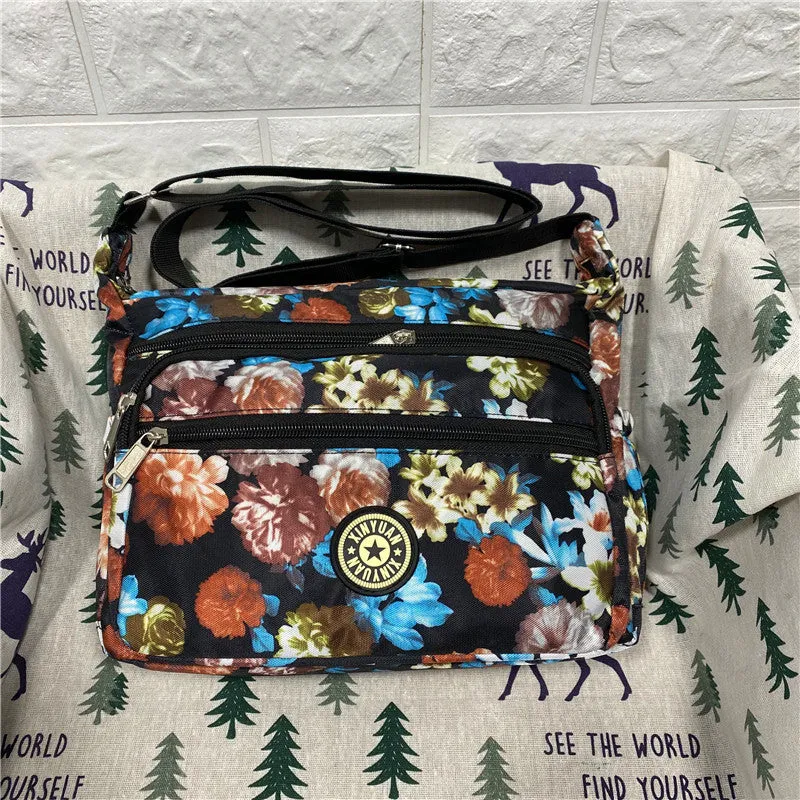 Women's Charming Durable Flower Cloth Canvas Shoulder Bags