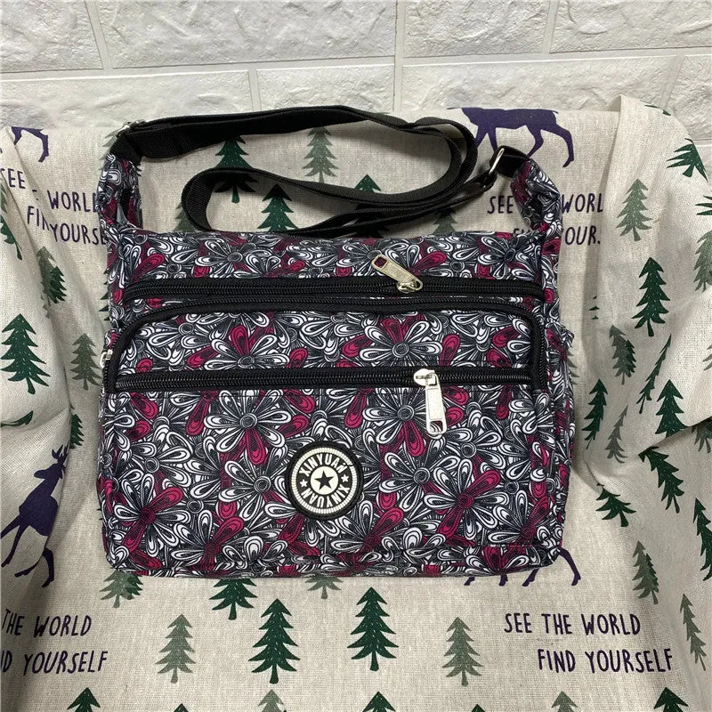 Women's Charming Durable Flower Cloth Canvas Shoulder Bags