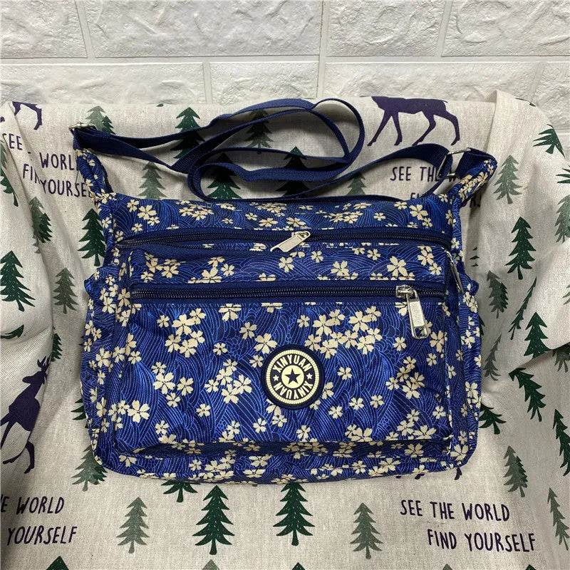 Women's Charming Durable Flower Cloth Canvas Shoulder Bags