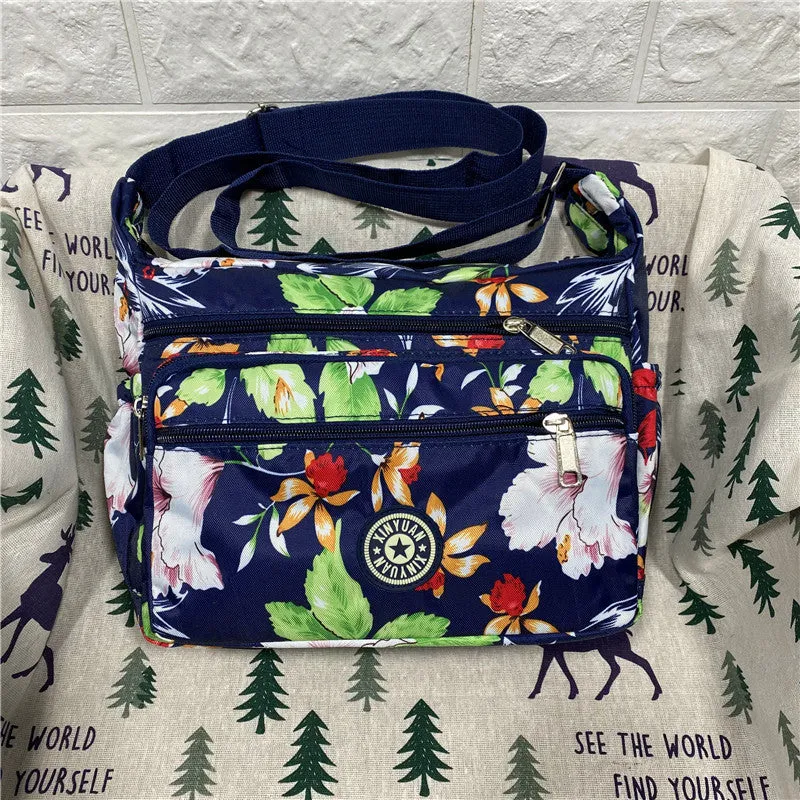 Women's Charming Durable Flower Cloth Canvas Shoulder Bags