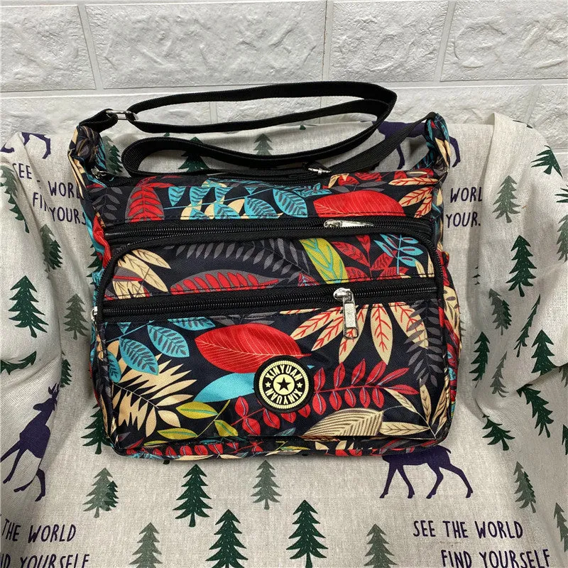 Women's Charming Durable Flower Cloth Canvas Shoulder Bags