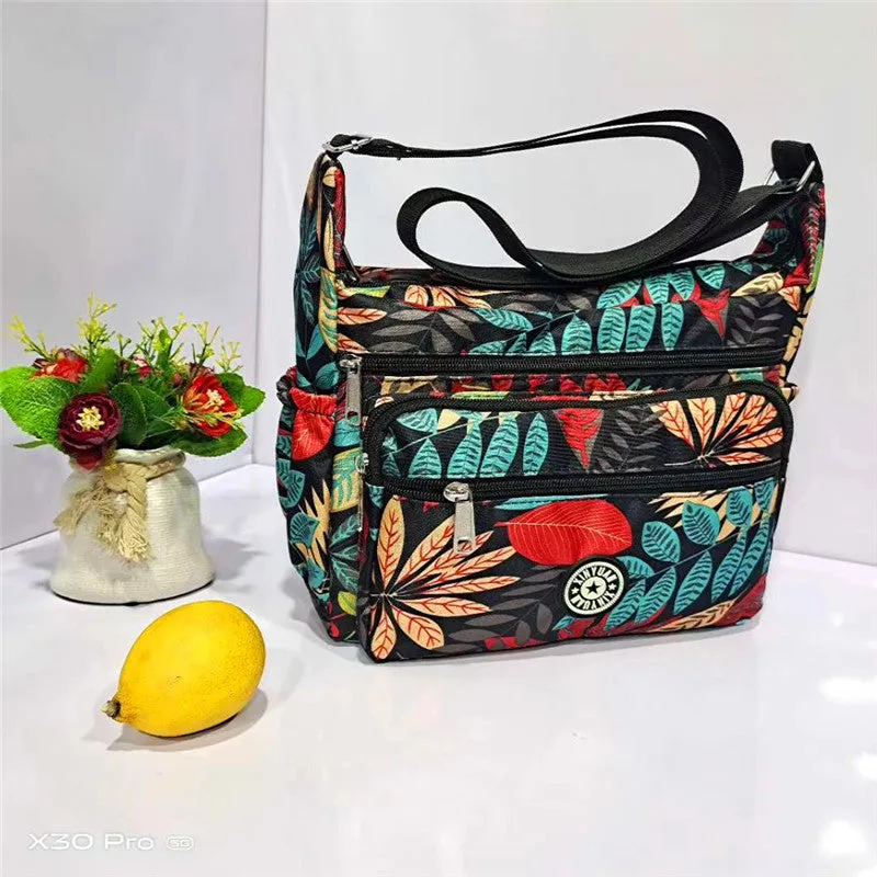Women's Charming Durable Flower Cloth Canvas Shoulder Bags