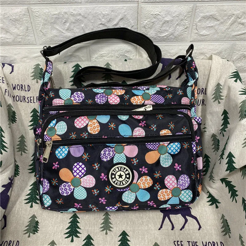 Women's Charming Durable Flower Cloth Canvas Shoulder Bags
