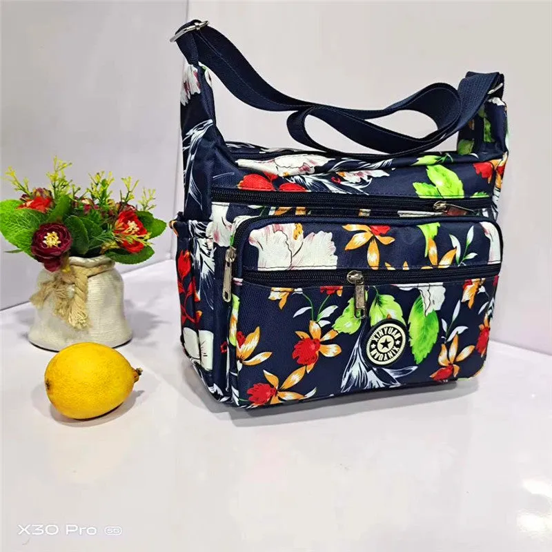 Women's Charming Durable Flower Cloth Canvas Shoulder Bags